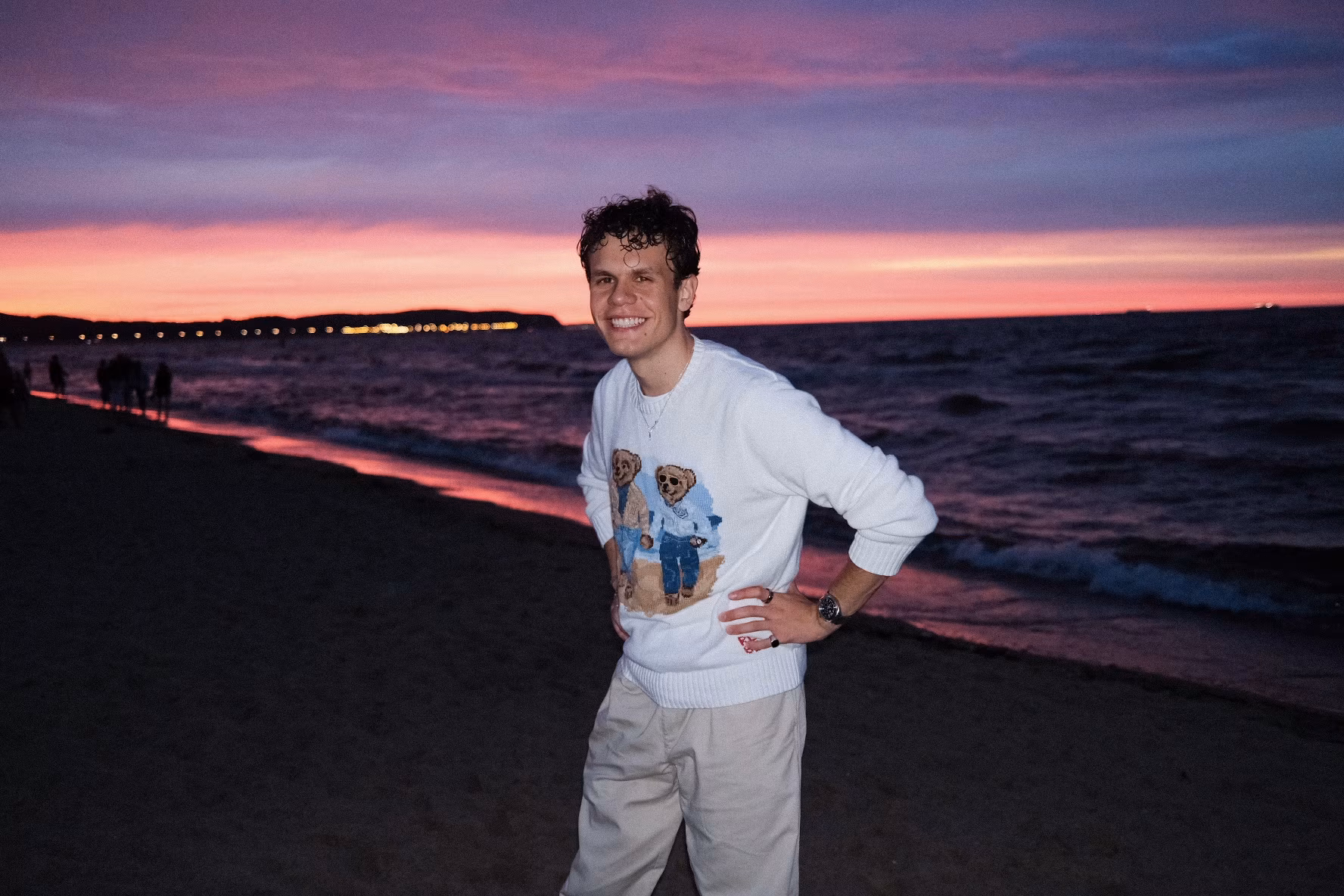 Jan Barganowski at Sopot Beach